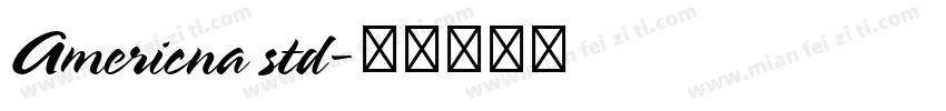 Americna std字体转换